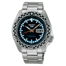 Reloj Seiko 5 Sports SKX reedición Rally Diver, esfera negra, SRPK67K1.
