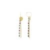Pendientes de plata dorada y cristal multicolor de Luxenter, EXA613YC20.