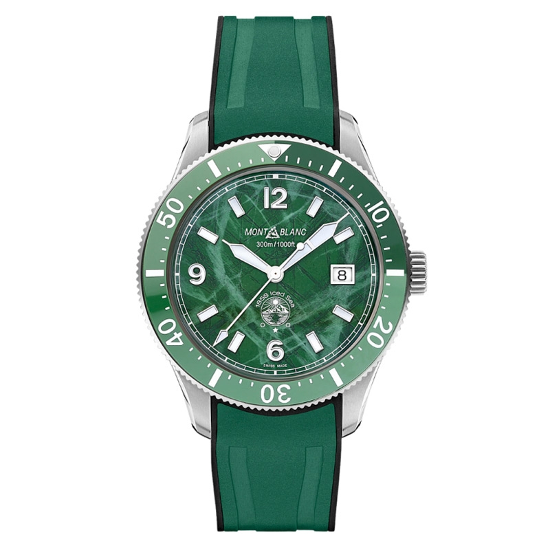 Reloj Montblanc 1858 Iced Sea Automatic Date en verde, 131450.