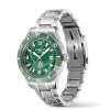 Reloj Montblanc 1858 Iced Sea Automatic Date acero esfera verde, 129373.