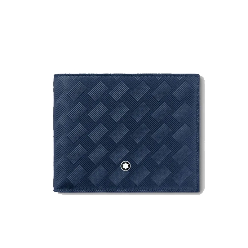 Cartera Montblanc Extreme 3.0 en piel azul para 6 tarjetas, 198063.