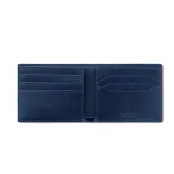 Cartera Montblanc Extreme 3.0 en piel azul para 6 tarjetas, 198063.