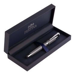 Pluma Festina Classicals esmaltada en gris sobre plateado, FWS2109/H.