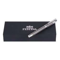 Pluma Festina Classicals esmaltada en gris sobre plateado, FWS2109/H.