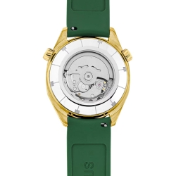 Reloj Tous Now automático con GMT en dorado y correa verde, 3000133600.