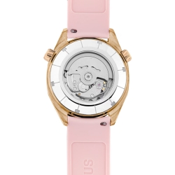 Reloj Tous Now automático con GMT en rosado y esfera de nácar, 3000133800.