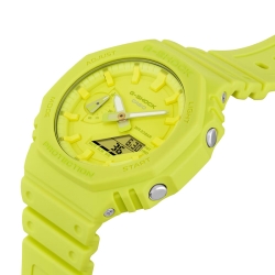 Reloj G-Shock Tone on Tone ecofriendly en amarillo voltio, GA-2100-9A9ER.