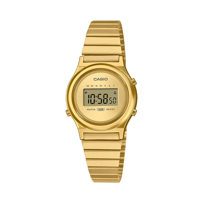 Reloj Casio Vintage de mujer dorado con caja redonda, LA700WEG-9AEF. Reloj Casio Vintage de mujer dorado con caja redonda, LA700WEG-9AEF.