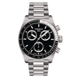 Reloj Tissot PR516 Chronograph en acero y esfera negra, T1494171105100.