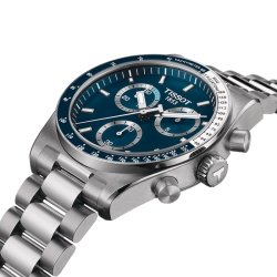 Reloj Tissot PR516 Chronograph en acero y esfera azul, T1494171104100.