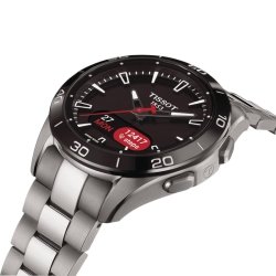 Reloj Tissot T-Touch Connect Sport titanio con esfera negra, T1534204405100.