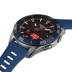 Reloj Tissot T-Touch Connect Sport con esfera y correa azul, T1534204705101.