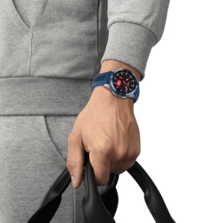 Reloj Tissot T-Touch Connect Sport con esfera y correa azul, T1534204705101.