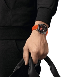 Reloj Tissot T-Touch Connect Sport esfera negra y correa naranja, T1534204705102.