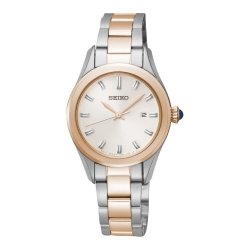 Reloj Seiko de mujer en acero dorado parcialmente SXDF68P1