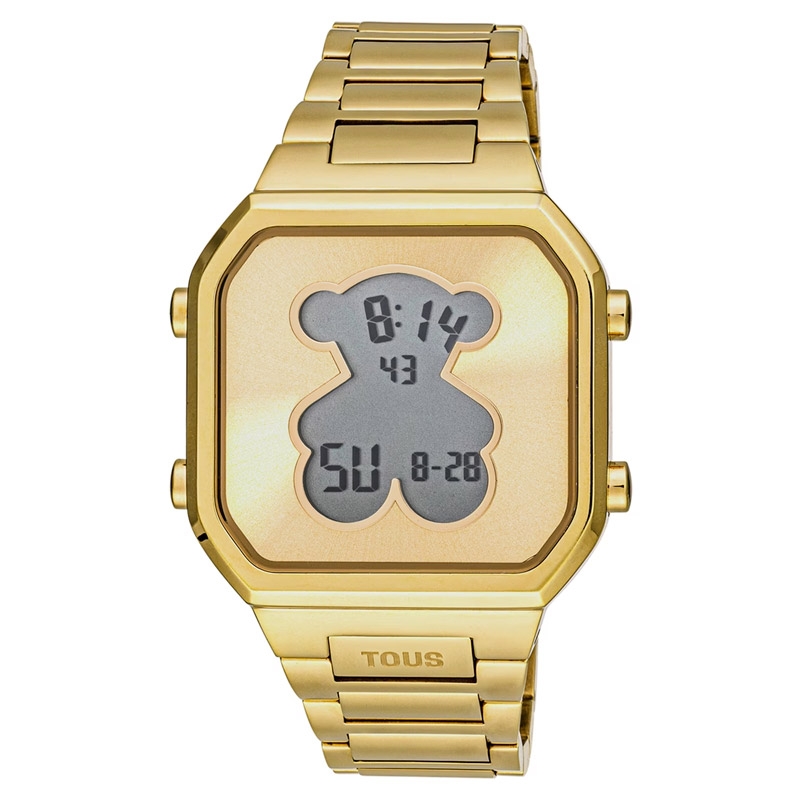 Reloj Tous Mujer D-Bear digital de mujer dorado, 3000134300.