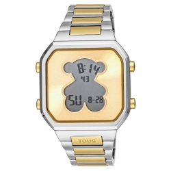 Reloj Tous Mujer D-Bear digital de mujer bicolor dorado, 3000134600.