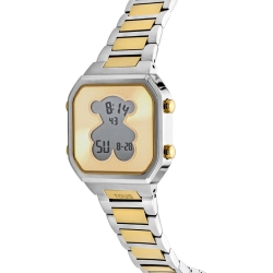 Reloj Tous Mujer D-Bear digital de mujer bicolor dorado, 3000134600.