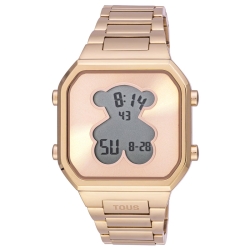 Reloj Tous Mujer D-Bear digital de mujer dorado en rosé, 3000134400.