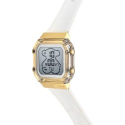 Reloj Tous Mujer D-Bear Fresh policarbonato transparente y dorado, 3000131200.