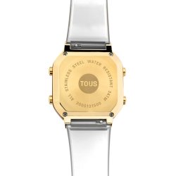 Reloj Tous Mujer D-Bear Fresh policarbonato transparente y dorado, 3000131200.