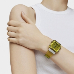 Reloj Tous Mujer D-Bear Fresh policarbonato amarillo y acero, 3000130900.