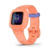 Reloj Garmin vívofit® jr. 3 estampado leopardo en melocotón, 010-02441-04.