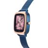 Reloj inteligente Tous D-Connect acero IPRG rosado y correa milanesa azul, 300358086.