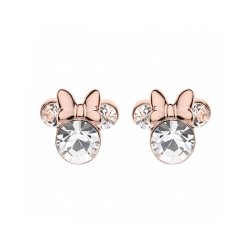 Pendientes Disney de Minnie en plata rosada y circonitas, ES00003PRWL.CS.