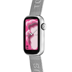 Reloj inteligente Tous T-Band Mesh en aluminio y correa milanesa, 3000132500.