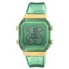 Reloj Tous D-Bear Fresh digital en policarbonato transparente menta e IPG, 3000133000.