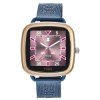 Reloj inteligente Tous D-Connect acero IPRG rosado y correa milanesa azul, 300358086.