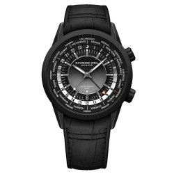 Reloj Raymond Weil Freelancer GMT Worldtimer en negro 2765-BKC-20001.