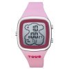 Reloj Tous B-Time digital en acero y correa de silicona rosa, 3000131400.