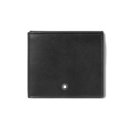 Cartera Montblanc Soft Triple en piel negra para 4 tarjetas, 198145.