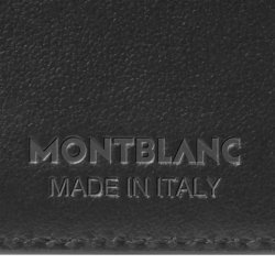 Cartera Montblanc Soft Triple en piel negra para 4 tarjetas, 198145.