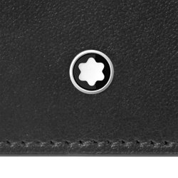 Cartera Montblanc Soft Triple en piel negra para 4 tarjetas, 198145.