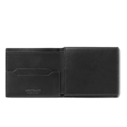 Cartera Montblanc Soft Triple en piel negra para 4 tarjetas, 198145.