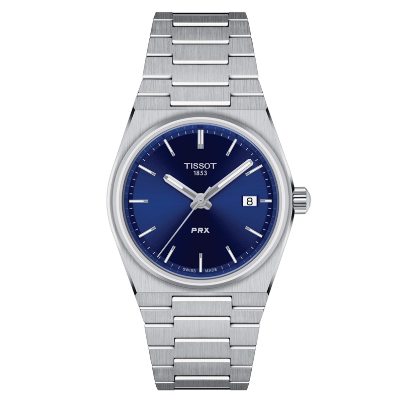 Reloj Tissot PRX cuarzo y acero con esfera azul 35mm, T1372101104100. Reloj Tissot PRX cuarzo y acero con esfera azul 35mm, T1372101104100.