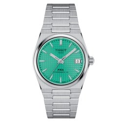 Reloj Tissot PRX Powermatic 80 esfera verde y 35 mm, T1372071109101.