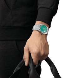 Reloj Tissot PRX Powermatic 80 esfera verde en 40 mm, T1374071109101.