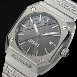 Reloj Versace Antares de hombres en acero y esfera grafito, VE8F00524.