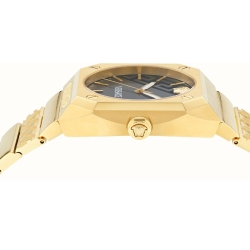 Reloj Versace Antares de hombres en dorado PVD y esfera negra, VE8F00424.