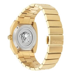 Reloj Versace Antares de hombres en dorado PVD y esfera negra, VE8F00424.