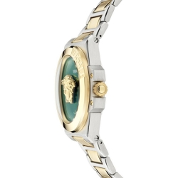 Reloj Versace Hera de mujer bicolor y esfera verde, VE8D00524.