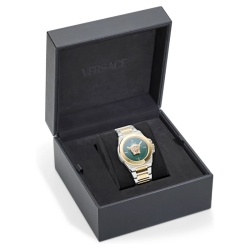 Reloj Versace Hera de mujer bicolor y esfera verde, VE8D00524.