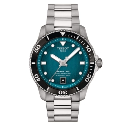 Reloj Tissot Seastar 1000 Powermatic 80 esfera azul y 40 mm, T1208071109100.