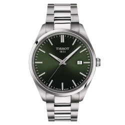 Reloj Tissot PR 100 de hombres en acero y esfera verde, T1504101109100.