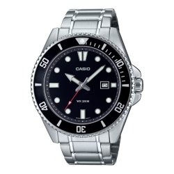 Reloj Casio Timeless de hombre con esfera negra, MDV-107D-1A1VEF.