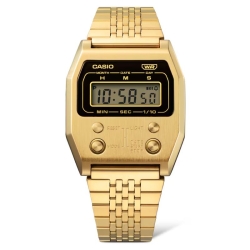 Reloj Casio Vintage Edgy en acero dorado y 4 botones frontales, A1100G-5EF.